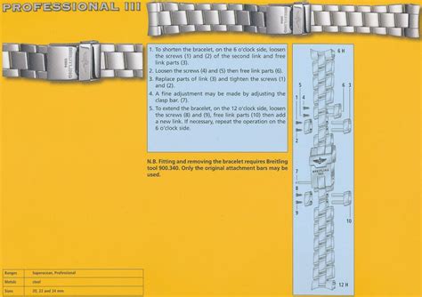 breitling professional 3 bracelet adjustment|Breitling bracelet adjustment.